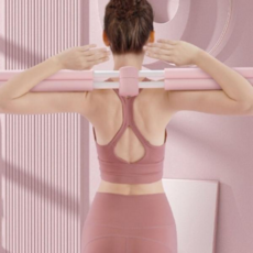 헬스봉 운동봉 홈트레이닝 자세 요가봉 스트레칭 테스 스틱, 스카이블루