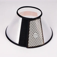 개고양이 애완 동물 엘리자베스 칼라 개를위한 편안한 콘 수술 후 보호 핥는 것을 중지하기 위해 Anti-Bite, 08 XXS, 01 Black