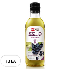 백설 포도씨유, 500ml, 13개