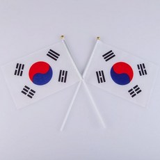 애국 응원 소형 손잡이 태극기 5p 행사 기념일 집회 스포츠 관람용, 1개, 상세페이지 참조