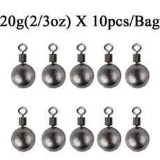10 개/몫 낚시 무게 싱커 3.5g 5g 7g 14g 20g 잉어 태클 액세서리 낚시용품, 03 20g sinkers