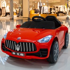 유아용 전동차 어린이 전기 자동차 마세라티 외제차 모델 장난감차 4륜형 원격제어, 전기 구동, 레드+ 원격제어 자율주행 + 블루투스+배터리, 1개