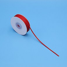 세모쇼핑백 고급 얇은 공단리본 꽃집 선물 포장리본 포장끈, 1개, 3mm X 45M, 레드
