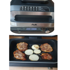 닌자 6 in 1 에어 그릴 에어프라이어 EG201KR 코스트코, 블랙계열