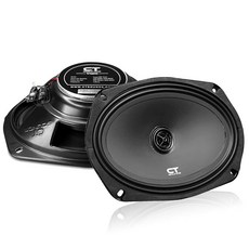CT Sounds Tropo 16.5cm 6.5인치 160와트 양방향 얕은 마운트 컴포넌트 스피커 세트 185233, 6x9" - Coaxial