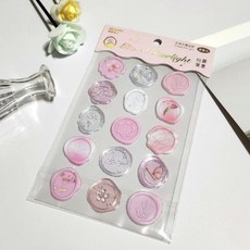 실링 왁스 스티커 핑크 dus+37702tI