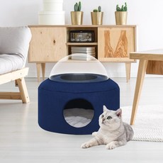 펫파운드 캡슐하우스 애묘하우스 고양이 숨숨집 (네이비), 하우스(네이비)
