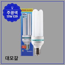 [번개표] 삼파장 EL 램프 E39, 주광색(하얀빛), 75W
