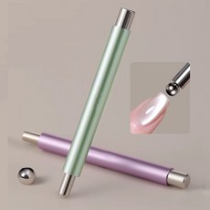 둥근 구슬 네일 아트 자석 강력 네일 자석 세트, 1개, 연한녹색