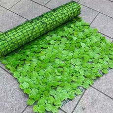 仿真綠植植物圍欄籬笆網 深色爬山虎, 淺色楓葉, 0.5米X1米  0.5平米 送紮帶