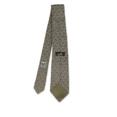 에르메스 중고 2023 패턴 실크 넥타이