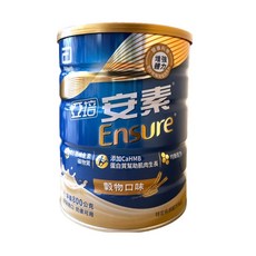 亞培 安素 優能基 穀物口味 二十八種維生素礦物質 蛋白質助肌肉生長, 800g, 2個