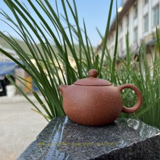 茶器堂 宜興紫砂壺 龍血砂 西施壺 球孔 手工藝 茶壺, 1個, 網孔 龍血砂西施