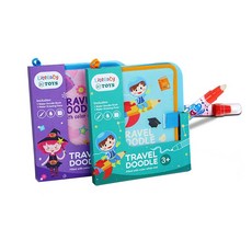 Hi-toys 神奇塗鴉水畫布/魔法水畫冊(附水畫筆一支/隨機出貨), 1個, Multicolor
