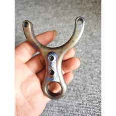 鈦合金單卡 表面橘皮硬化做舊 貼片火焰紋雕刻 弓高105, 如圖所示, 1個