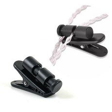 줄 방지 이어폰 흔들림 헤드폰와이어 전선 고정 집게형 클램프, 1개
