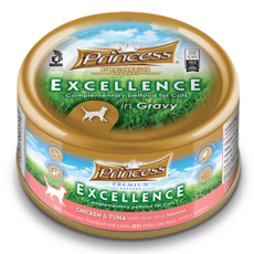Princess 고양이 프리미엄 엑설런스 습식사료, 닭+연어+참치, 70g, 24개 닭+연어+참치, 70g, 24개