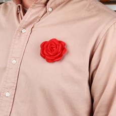 살림냥냥 꽃 코사지 레드 6cm 머리핀재료