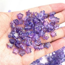 새로운 30PCS 8MM 스페이서 DIY 보석에 구슬 만들기 팔찌 수제 귀걸이 다섯개 비즈 유리 스타 매트