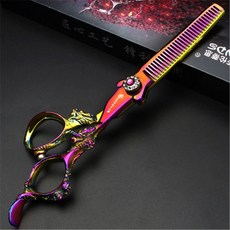 440c 鋼打薄牙剪 5.5寸 6寸 美髮剪刀 理髮師造型剪, 1個