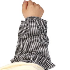 투유샵 체크팔토시 팔소매, 퍼플