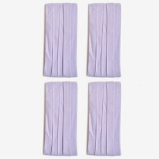 10mm 바이어스테이프 칼라바이어스 4yard, 4개, 파스텔퍼플