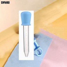 DFMEI 嬰兒硅膠喂藥器新生兒寶寶防嗆奶嘴式針筒喂藥神器滴藥器帶刻度, 1個, 滴管喂藥器(不防嗆)-藍色:如圖