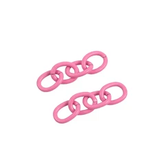20pcs 버클 키링을위한 금속 철 링크 체인 다채로운 키 걸쇠 액세서리 쥬얼리 만들기, 04 3