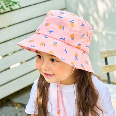 TABLIER Mercy 女童彩旗帽幼兒兒童兒童漁夫帽