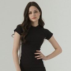 스피카 여성용 반팔 요가 티셔츠 SPA527