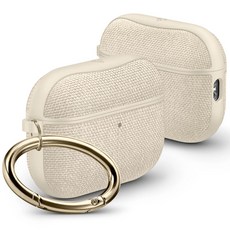 Spigen Urban Fit AirPods Pro 3 保護殼 耐磨布料 精準開孔 方便攜帶, 米白色, 1個