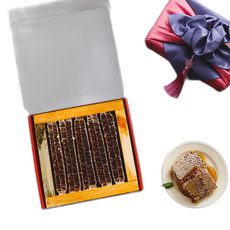 자연맛남 국내산 토종방식 꿀 벌집꿀 (종이상자/보자기포장), 1개, 2kg, 1정