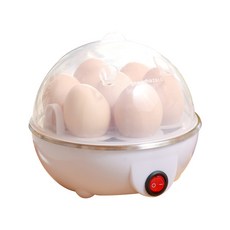 110V便攜式蒸蛋器 煮蛋機防乾燒蒸蛋器煮蛋機, 白色:美規 110V