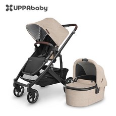 UPPA 크루즈 V2 플러스 접이식 양방향 유모차 높이조절 가능, V2+오트밀그레이 카트+V3