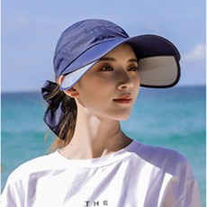 자외선 차단 슬라이드 썬캡 챙넓은 모자 chr+7339SB