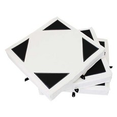 쇼다운 야구 루베이스세트 일반형 (3개입), 블랙/화이트, 1세트