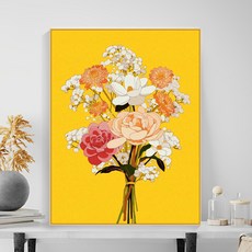 다솜이네 DIY 명화그리기 "꽃" 유화 세트 30 x 40cm, 꽃2, 1개
