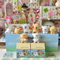 線條小狗周邊 我倆世界要好系列盲盒 潮玩可愛桌面擺件 創意擺件 解悶解壓擺件 公仔擺件 好朋友 禮物, 1個, 線條小狗【我倆世界第要一好】,隨機兩隻修狗【盒裝】