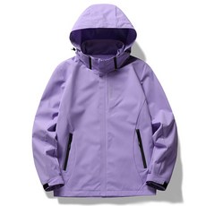 차쿠 여성 바람막이 자켓 봄 가을 얇은 캐주얼 방수 방풍 등산 간절기 점퍼 빅사이즈 (후드 탈부착)