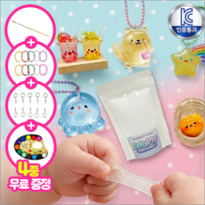 모아즈 물에 녹는 물라스틱 만들기 키트, 1세트, 200g 패키지
