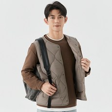 TIMEPURE 경량 패딩 조끼 유니섹스 숏 패딩솜 기장 조끼 얇은 와이드핏 레이어드 조끼 내피 보온 홈웨어 캐주얼 코디용 실내용 데일리