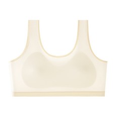 이너스유 주니어 여름용 스포츠 브라 2단계 4종 통풍 매시 청소년 학생 노와이어 햄라인