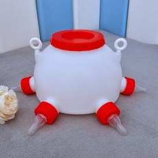 염소 우유 피더 밀크바 꼭지 배급 수유 젖병 가축 송아지, 3L+여분 젖꼭지 20개, 1개