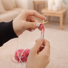 해피팜 뜨개질바늘 니트조끼뜨기