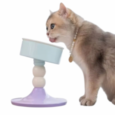 그램도그 강아지 고양이 높이조절 식기, 1개, 민트