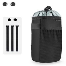 가려거든 웨스트 라이더 자전거 물통 핸들바 가방, 검은색