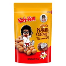 大哥豆 (80/90/180g) - 多種口味酥脆黃豆零食, 1個, 大包 椰漿原味170g-大袋 大哥豆