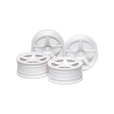 타미야(TAMIYA) HOP‑UP 옵션 OP‑471 미디엄 나로 5스포크 휠 화이트 (±0)