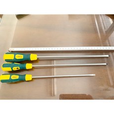 台灣製 加長一字螺絲起子 3支組, 1個, 3 支組