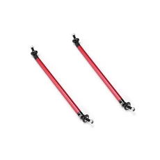 2Pcs 200mm 유니버설 조정 가능한 자동차 레이싱 전면 후면 범퍼 립 Splitter 터로드 스트럿 타이 바 지원, 04 Red 200mm